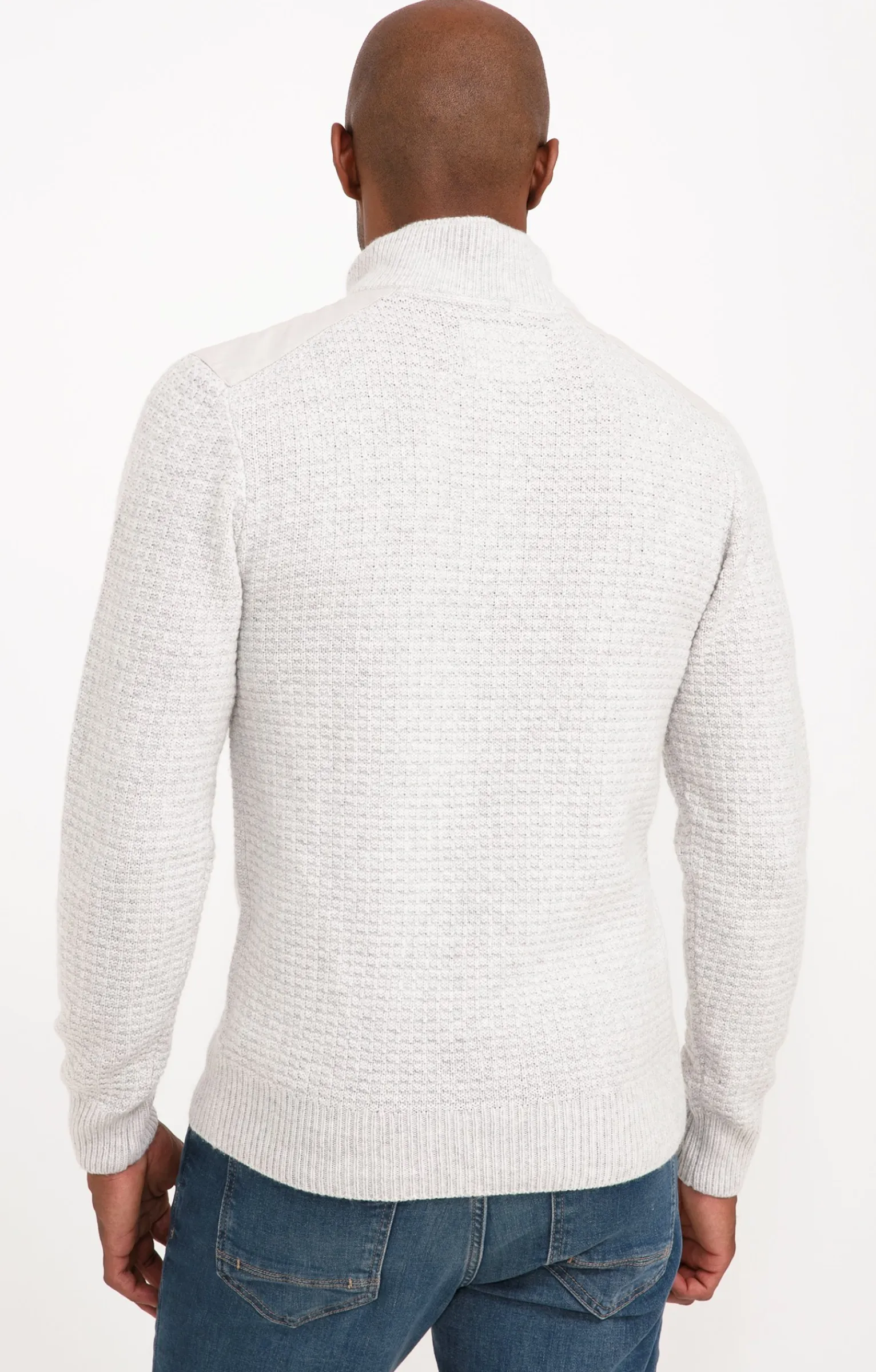 Pulls & Gilets<Armand Thiery Pull col montant avec sherpa - Grisclair