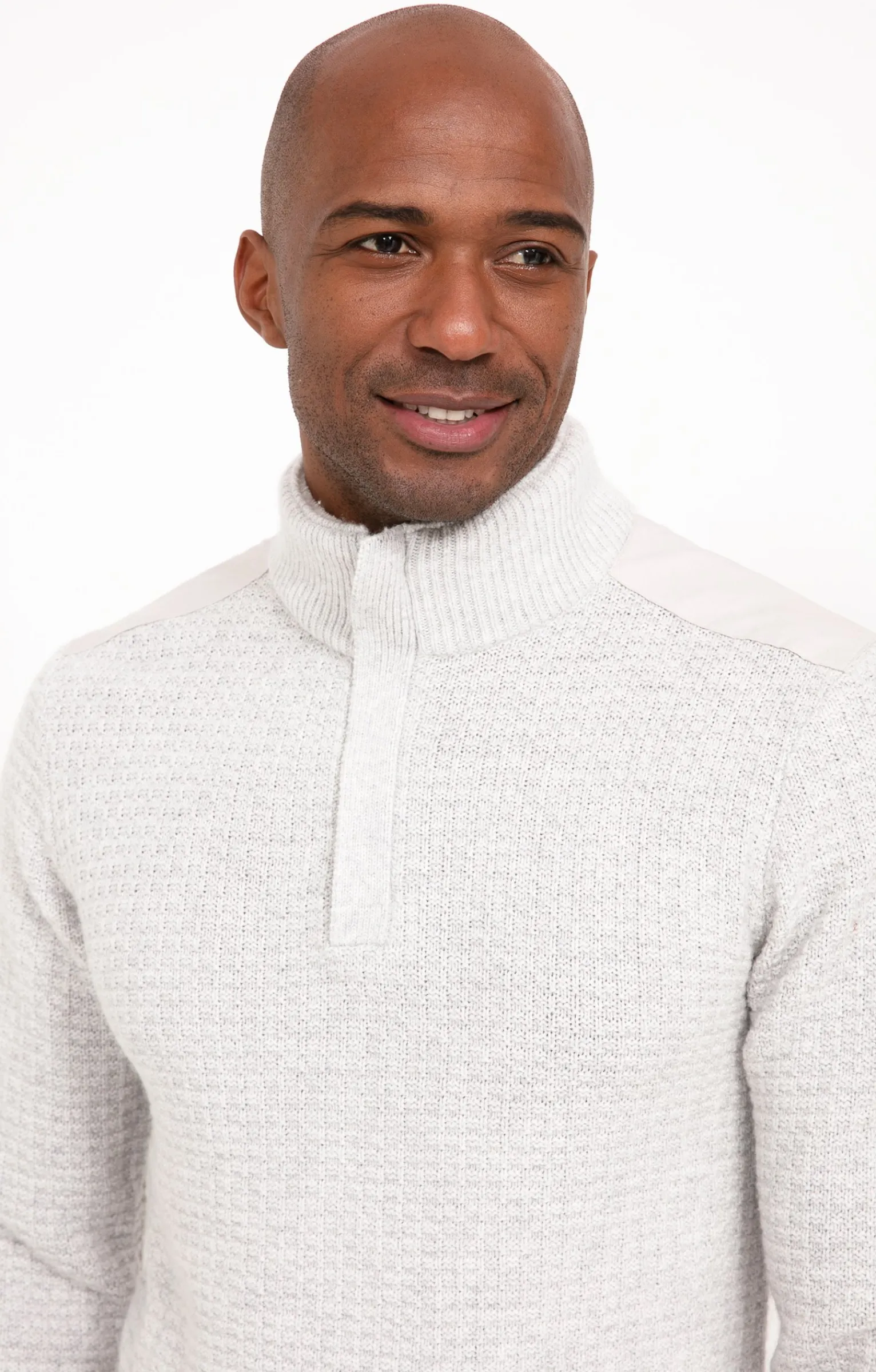 Pulls & Gilets<Armand Thiery Pull col montant avec sherpa - Grisclair
