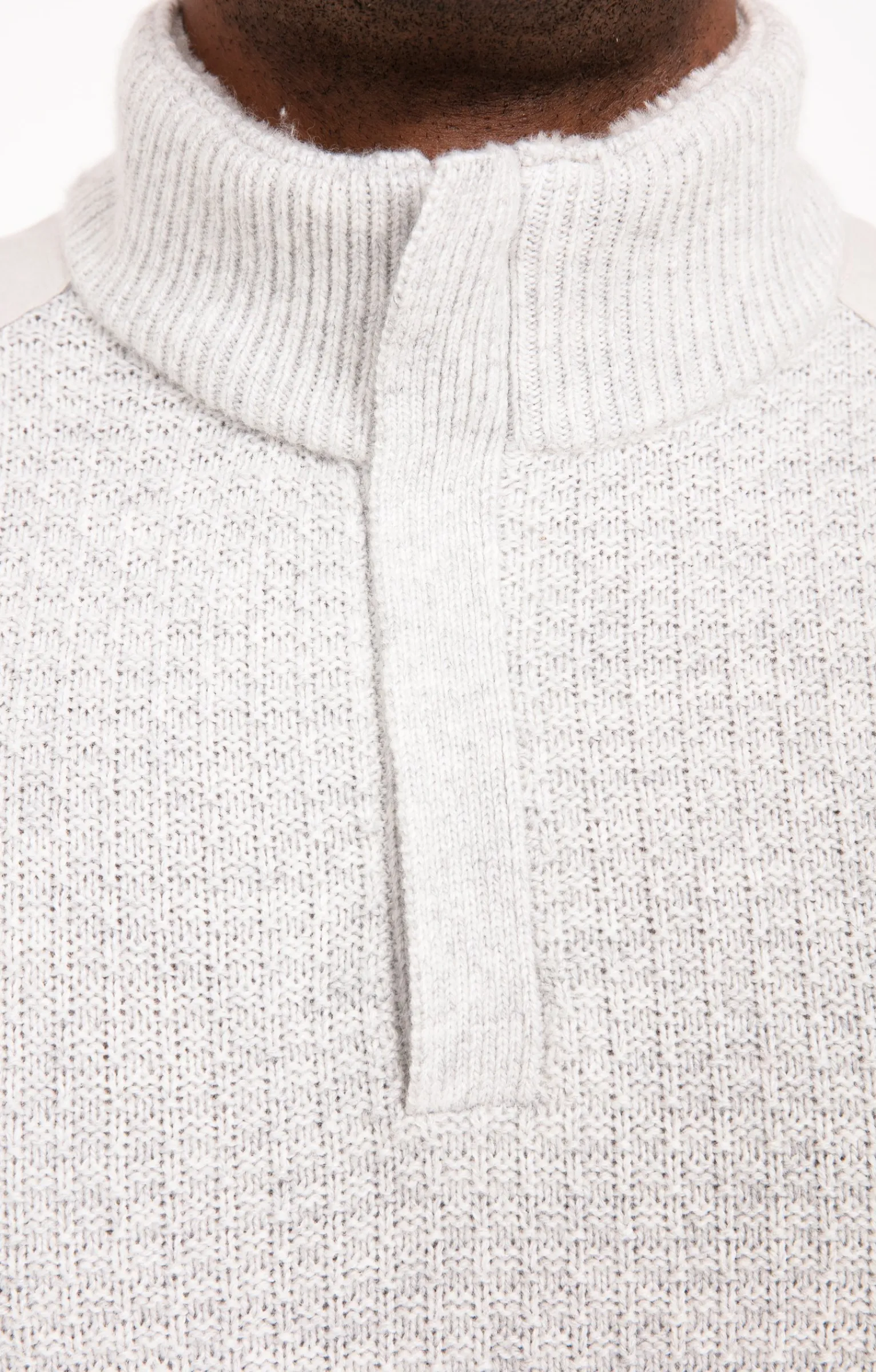 Pulls & Gilets<Armand Thiery Pull col montant avec sherpa - Grisclair
