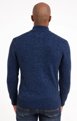 Pulls & Gilets<Armand Thiery Pull col montant boutonné - Bleudur