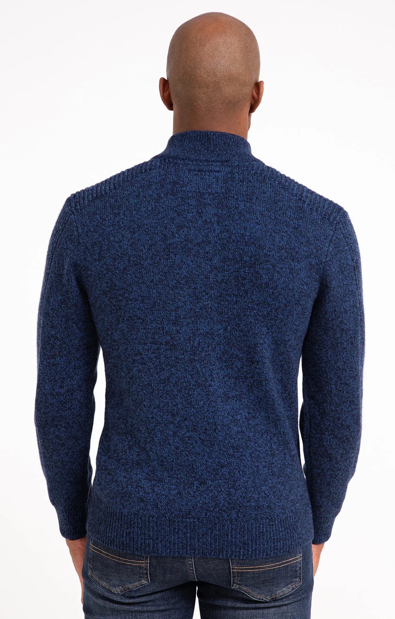 Pulls & Gilets<Armand Thiery Pull col montant boutonné - Bleudur