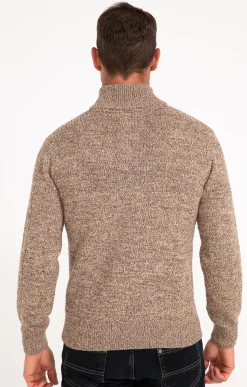 Pulls & Gilets<Armand Thiery Pull col montant boutonné - Camel