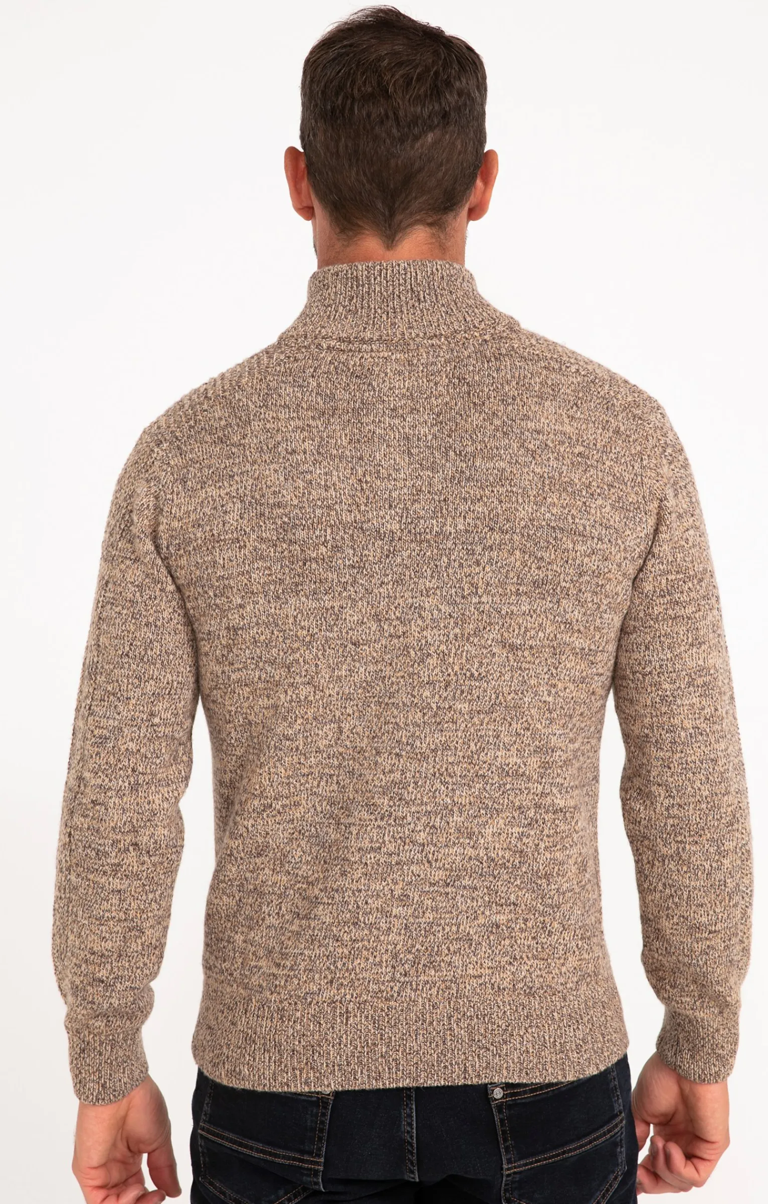 Pulls & Gilets<Armand Thiery Pull col montant boutonné - Camel