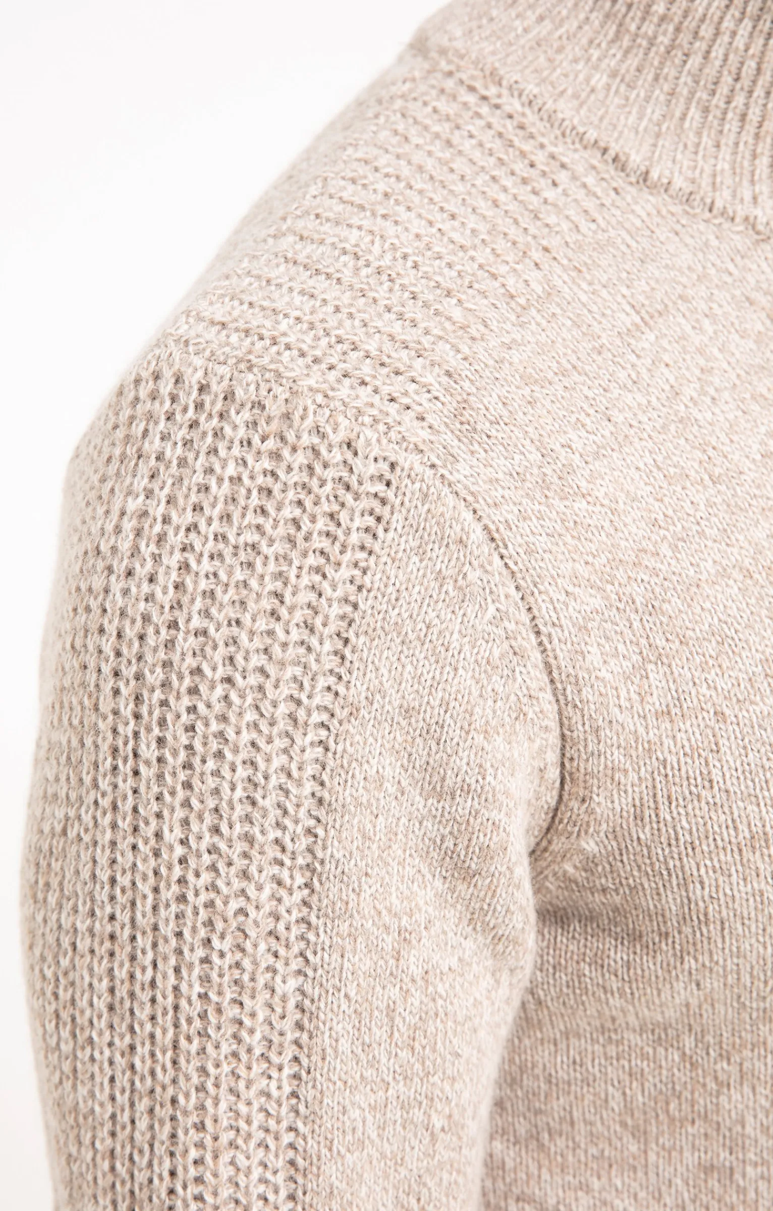 Pulls & Gilets<Armand Thiery Pull col montant boutons - Beige