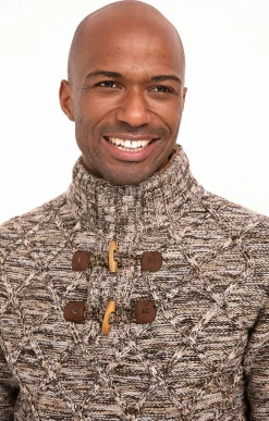 Pulls & Gilets<Armand Thiery Pull col montant torsadé - Camel