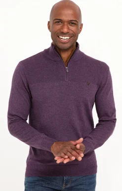 Pulls & Gilets<Armand Thiery Pull col montant zippé - Parme