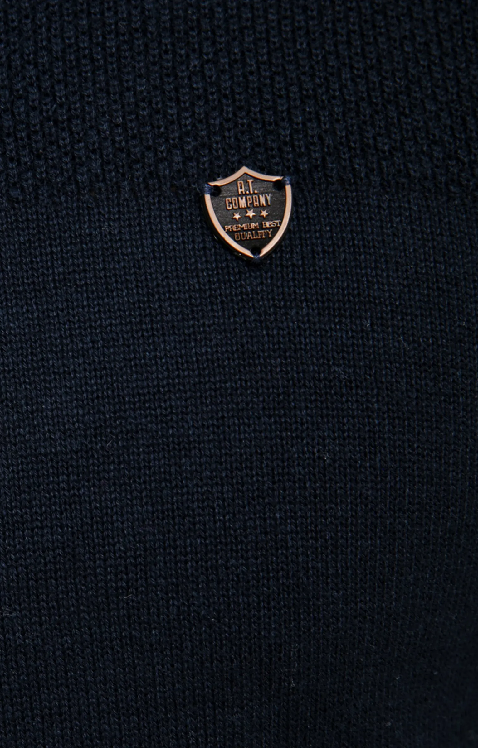 Pulls & Gilets<Armand Thiery Pull col montant zippé - Marine