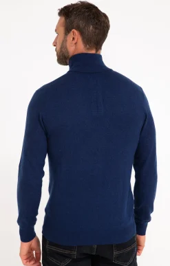 Pulls & Gilets<Armand Thiery Pull col montant zippé - Marine