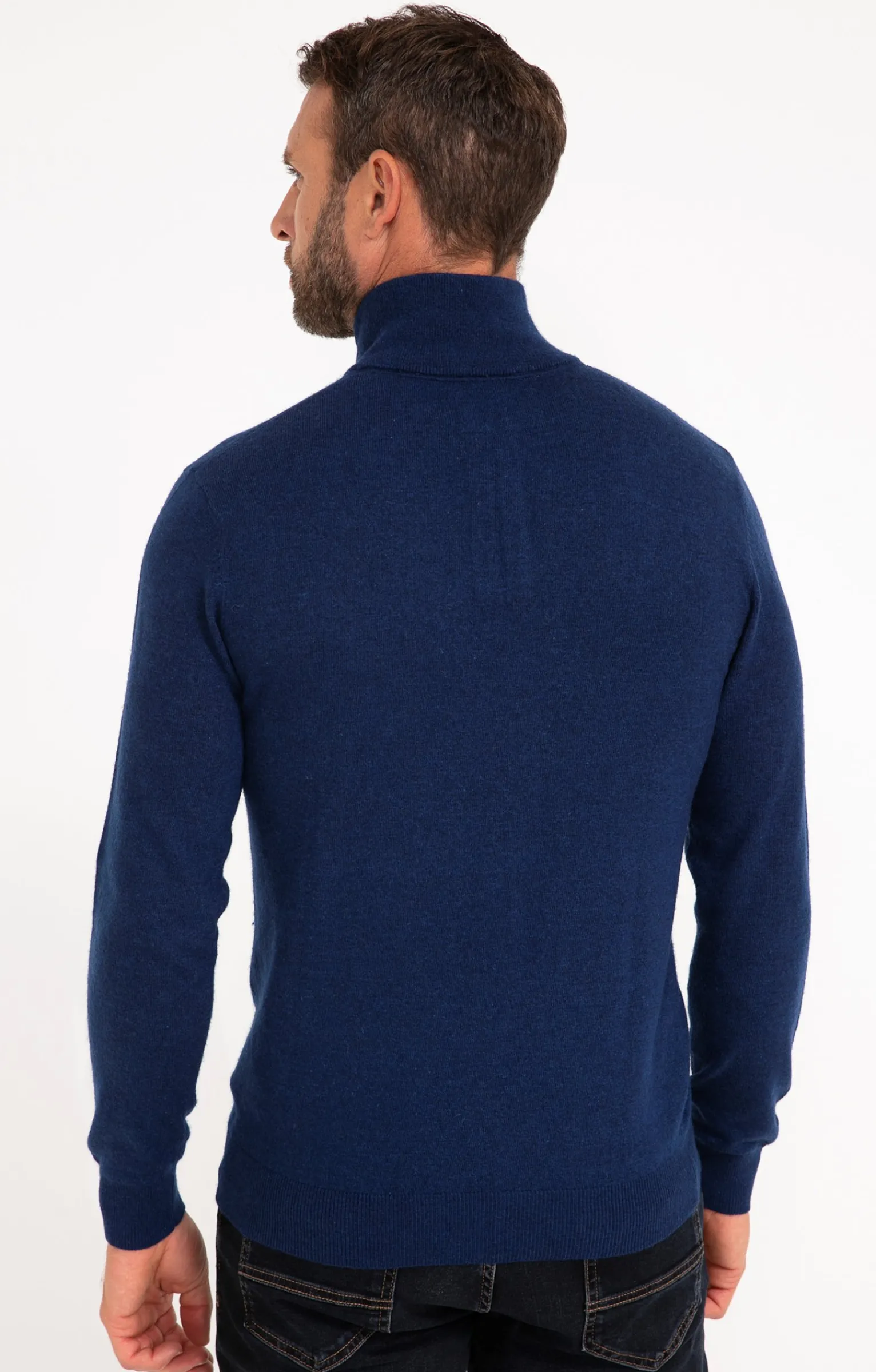 Pulls & Gilets<Armand Thiery Pull col montant zippé - Marine