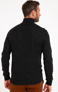 Pulls & Gilets<Armand Thiery Pull col montant zippé - Anthracite