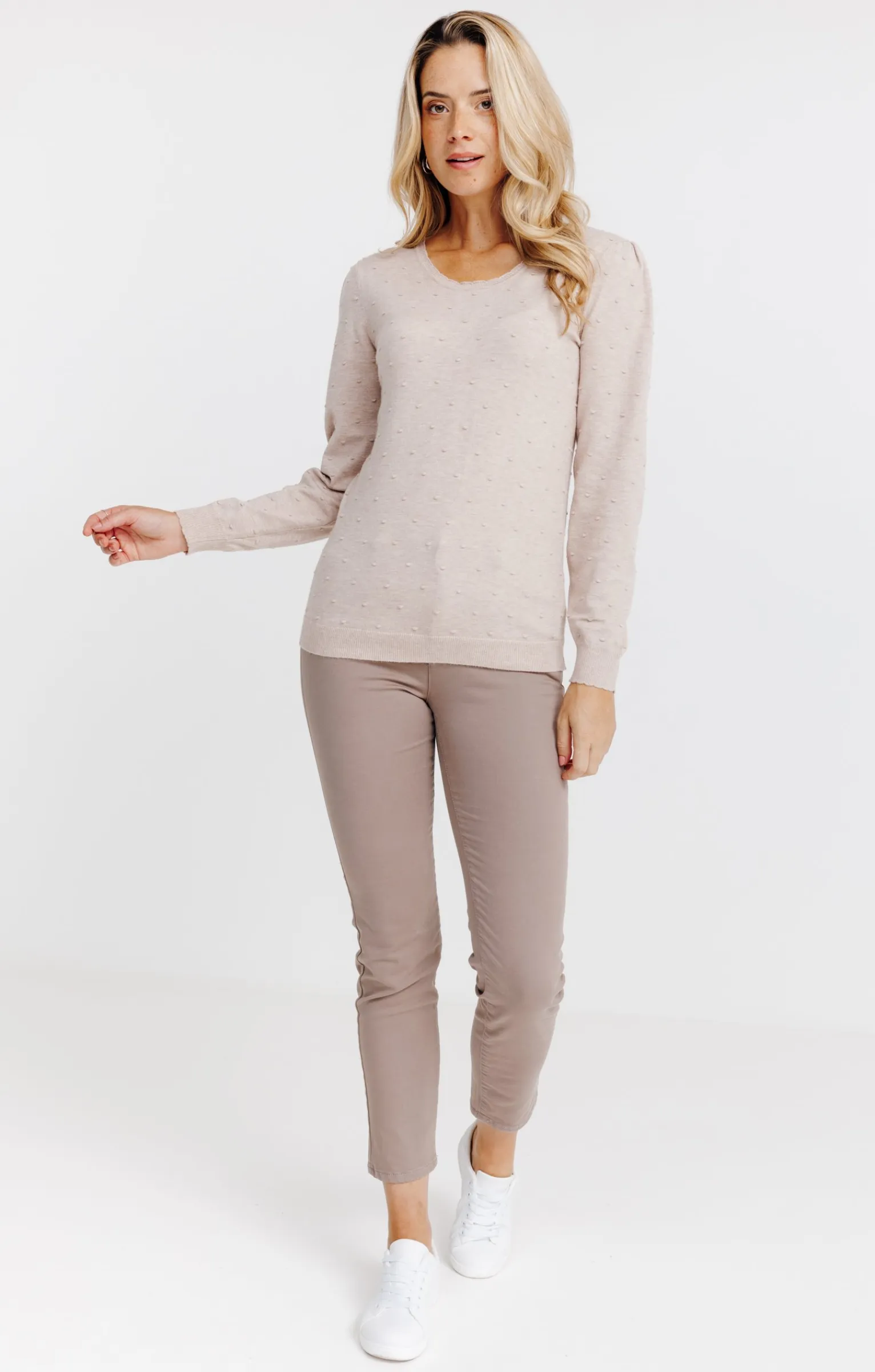 Pulls & Cardigans<Armand Thiery Pull col rond - Beige