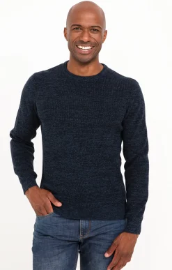 Pulls & Gilets<Armand Thiery Pull col rond côtelé - Marine