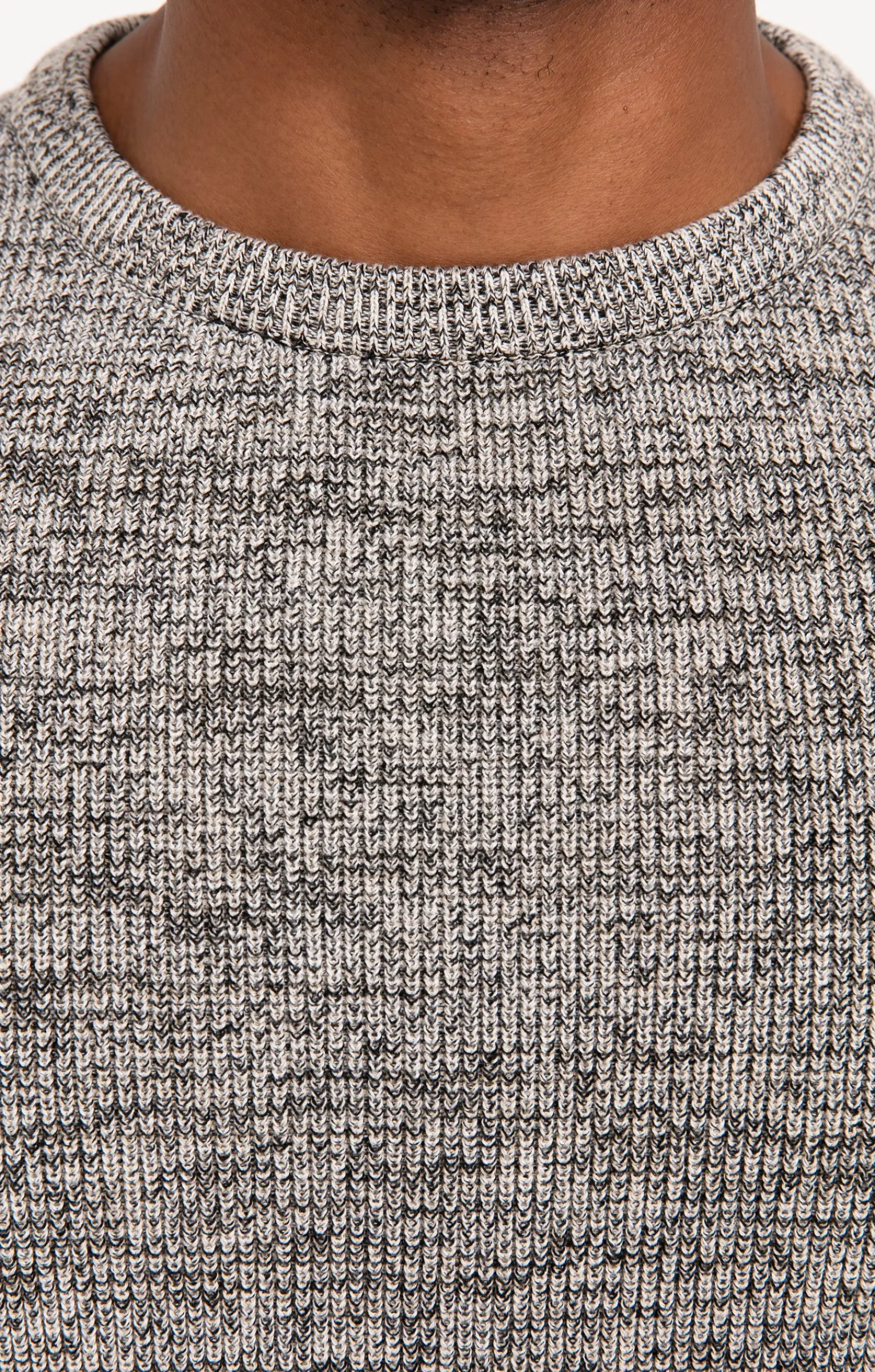Pulls & Gilets<Armand Thiery Pull col rond côtelé - Grisclair