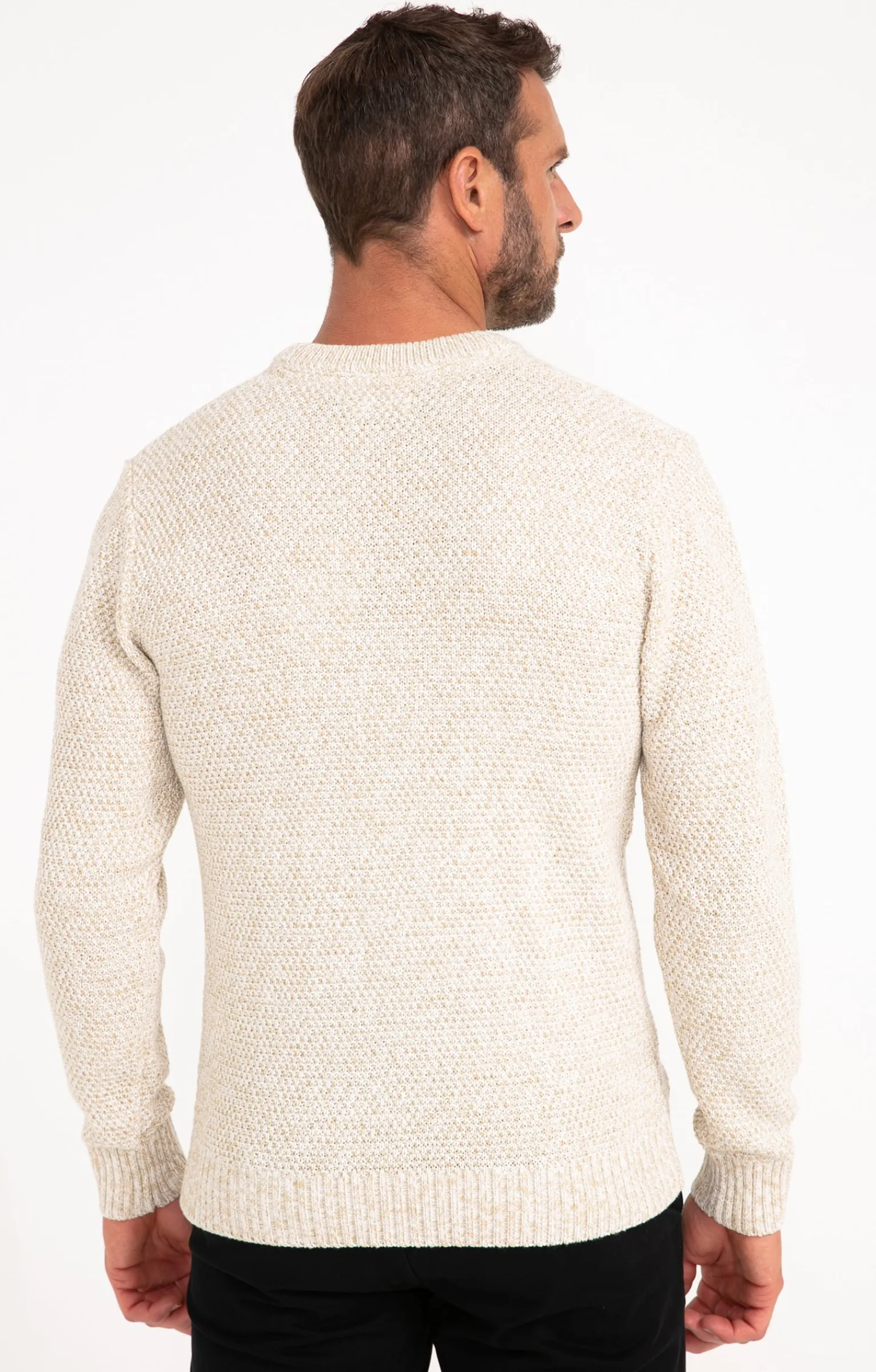 Pulls & Gilets<Armand Thiery Pull col rond ecru - Écru