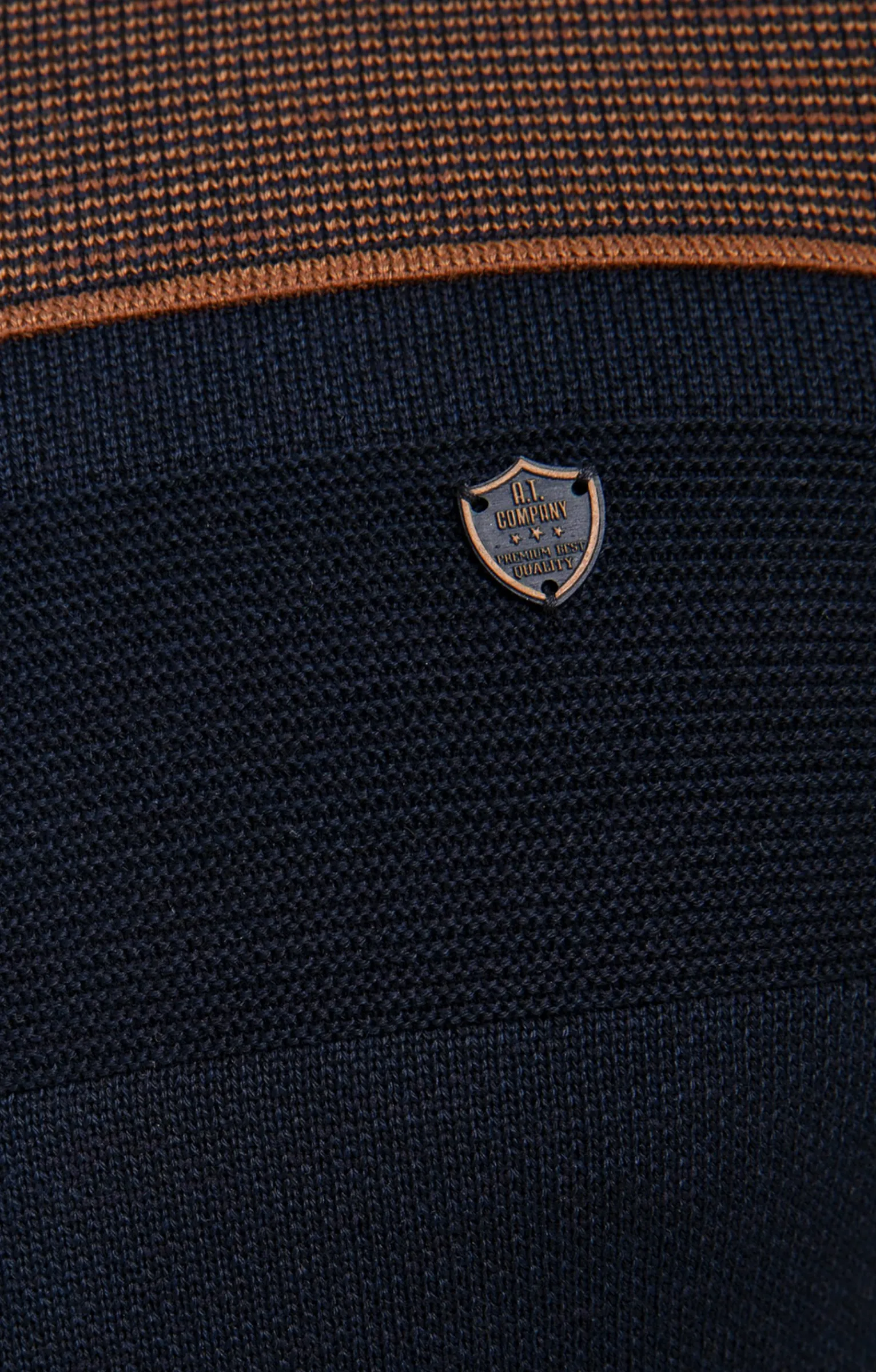Pulls & Gilets<Armand Thiery Pull col rond fantaisie - Marine