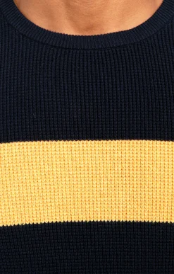 Pulls & Gilets<Armand Thiery Pull col rond rayé - Marine