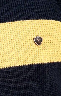 Pulls & Gilets<Armand Thiery Pull col rond rayé - Marine