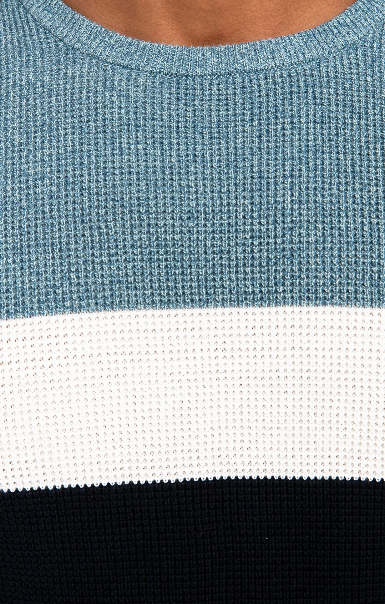 Pulls & Gilets<Armand Thiery Pull col rond rayé - Bleu