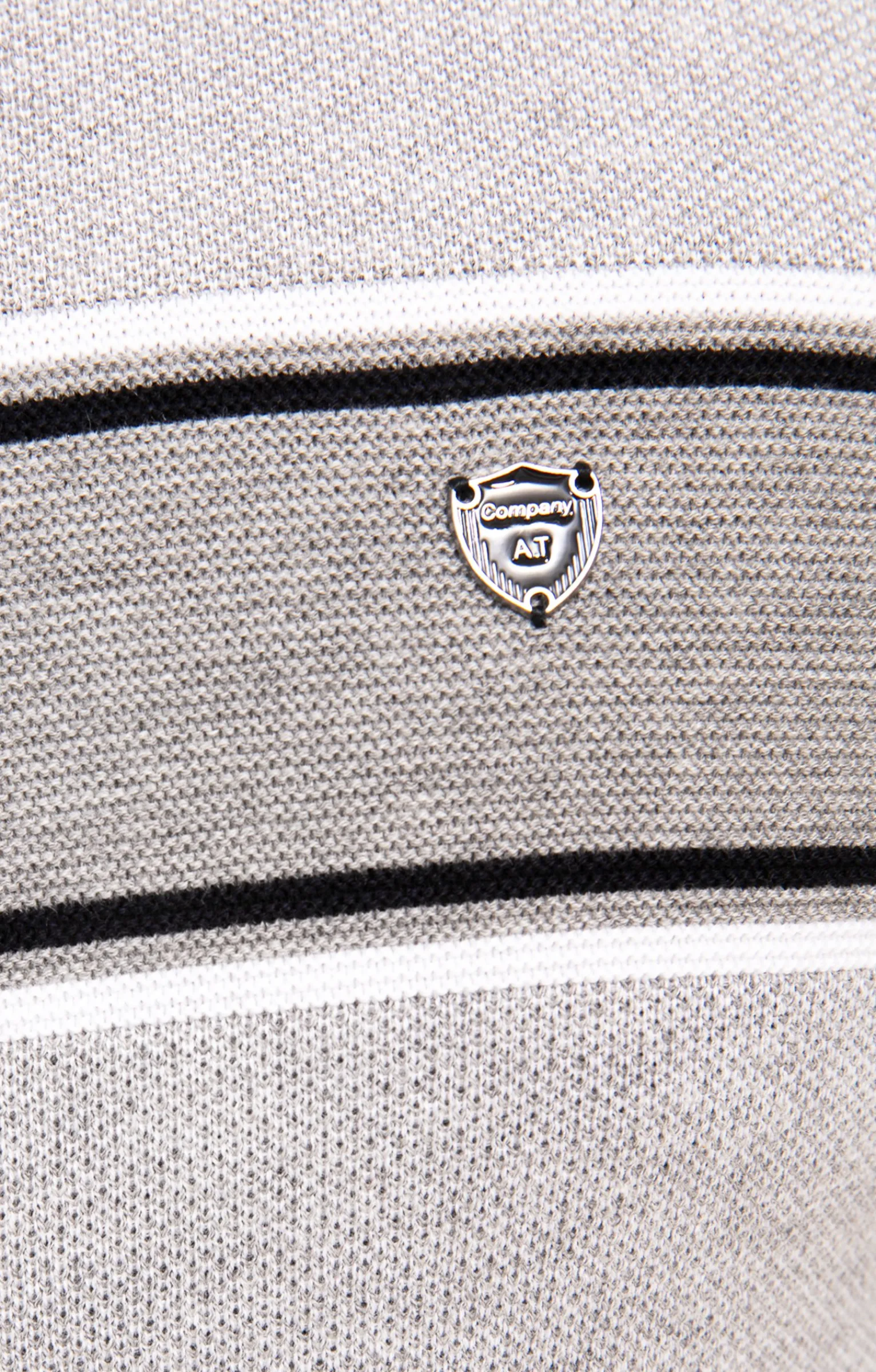 Pulls & Gilets<Armand Thiery Pull col rond rayé - Grisclair