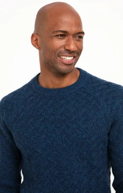 Pulls & Gilets<Armand Thiery Pull col rond torsadé - Pétrole