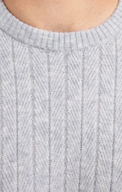 Pulls & Gilets<Armand Thiery Pull col rond uni - Grisclair