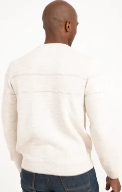 Pulls & Gilets<Armand Thiery Pull col rond uni - Écru