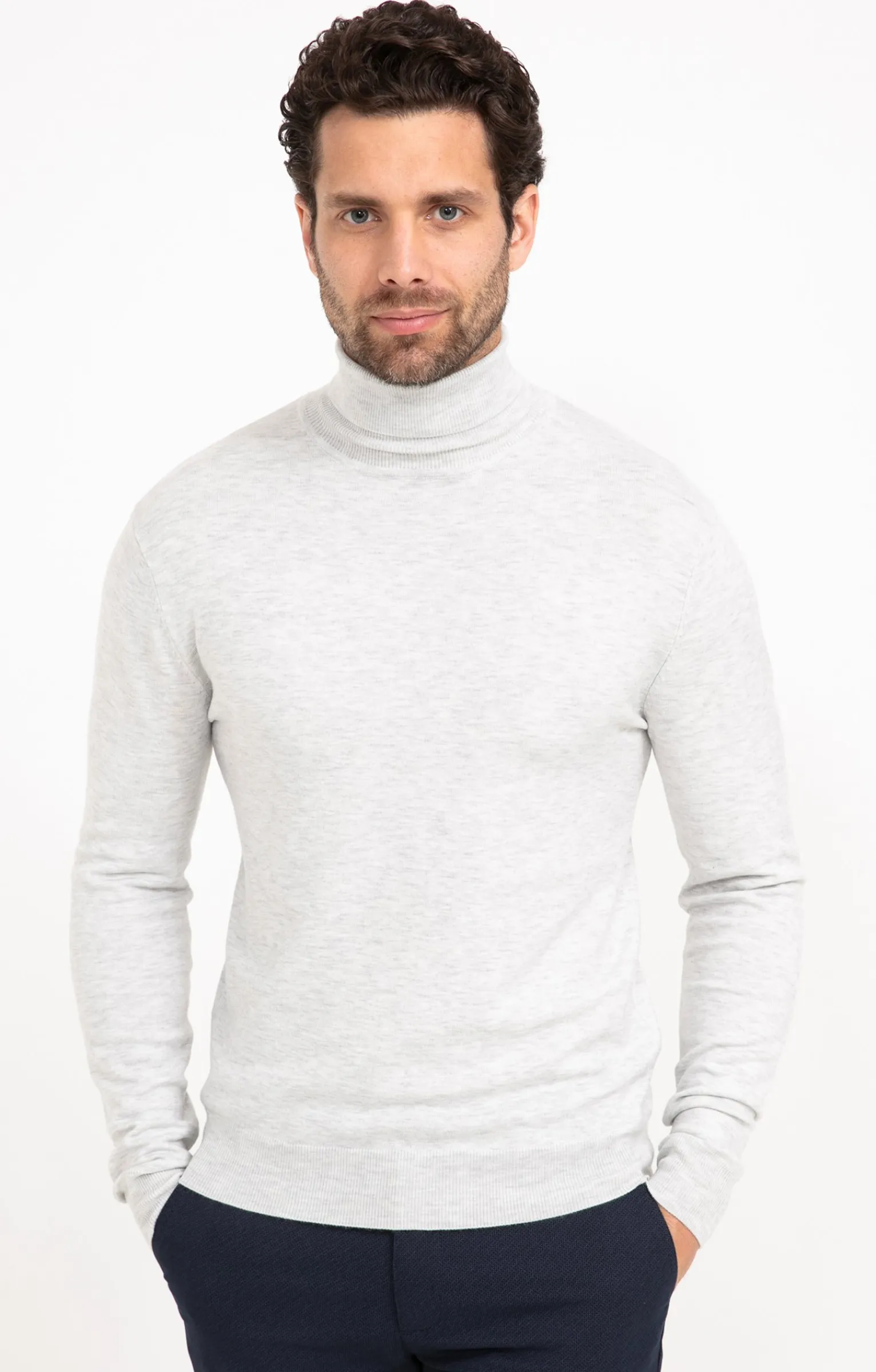 Pulls & Gilets<Armand Thiery Pull col roulé uni - Écru