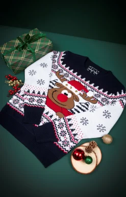 Pulls & Gilets<Armand Thiery Pull de Noël CERF - Marine