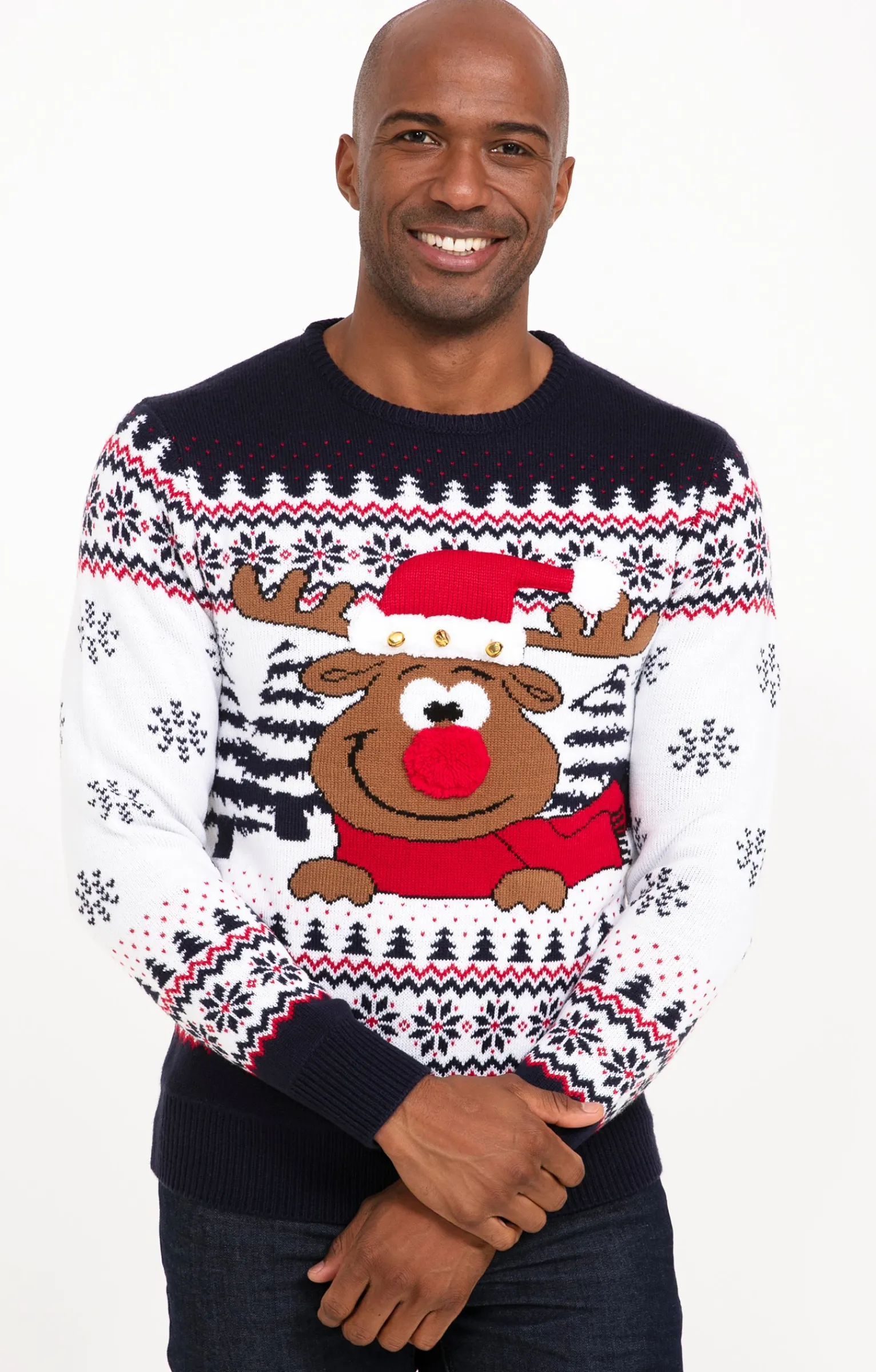Pulls & Gilets<Armand Thiery Pull de Noël CERF - Marine