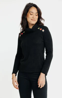 Pulls & Cardigans<Armand Thiery PULL DETAILS MACRAME - Noir