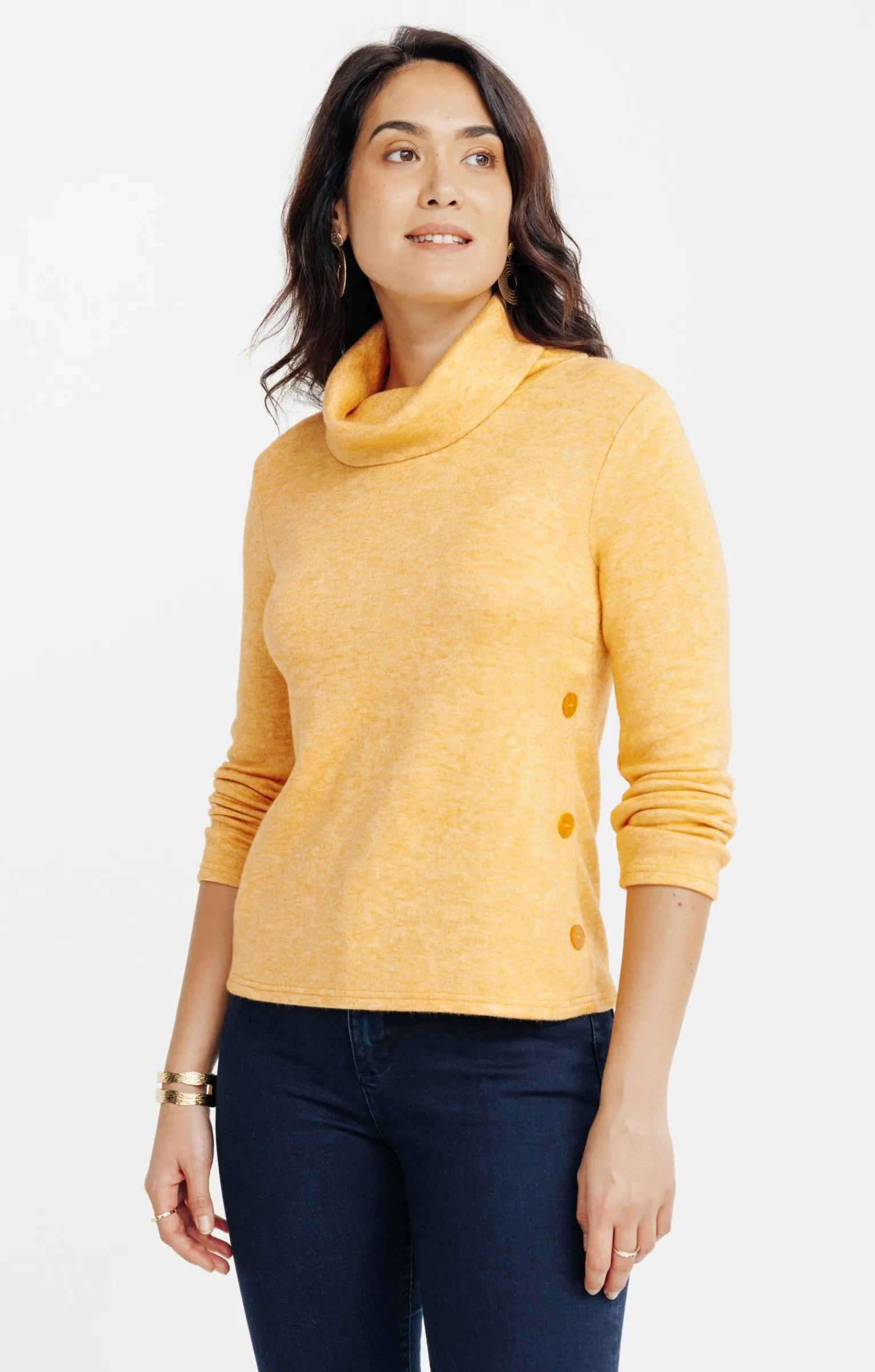 Pulls & Cardigans<Armand Thiery Pull détails bas de corps - Ocre