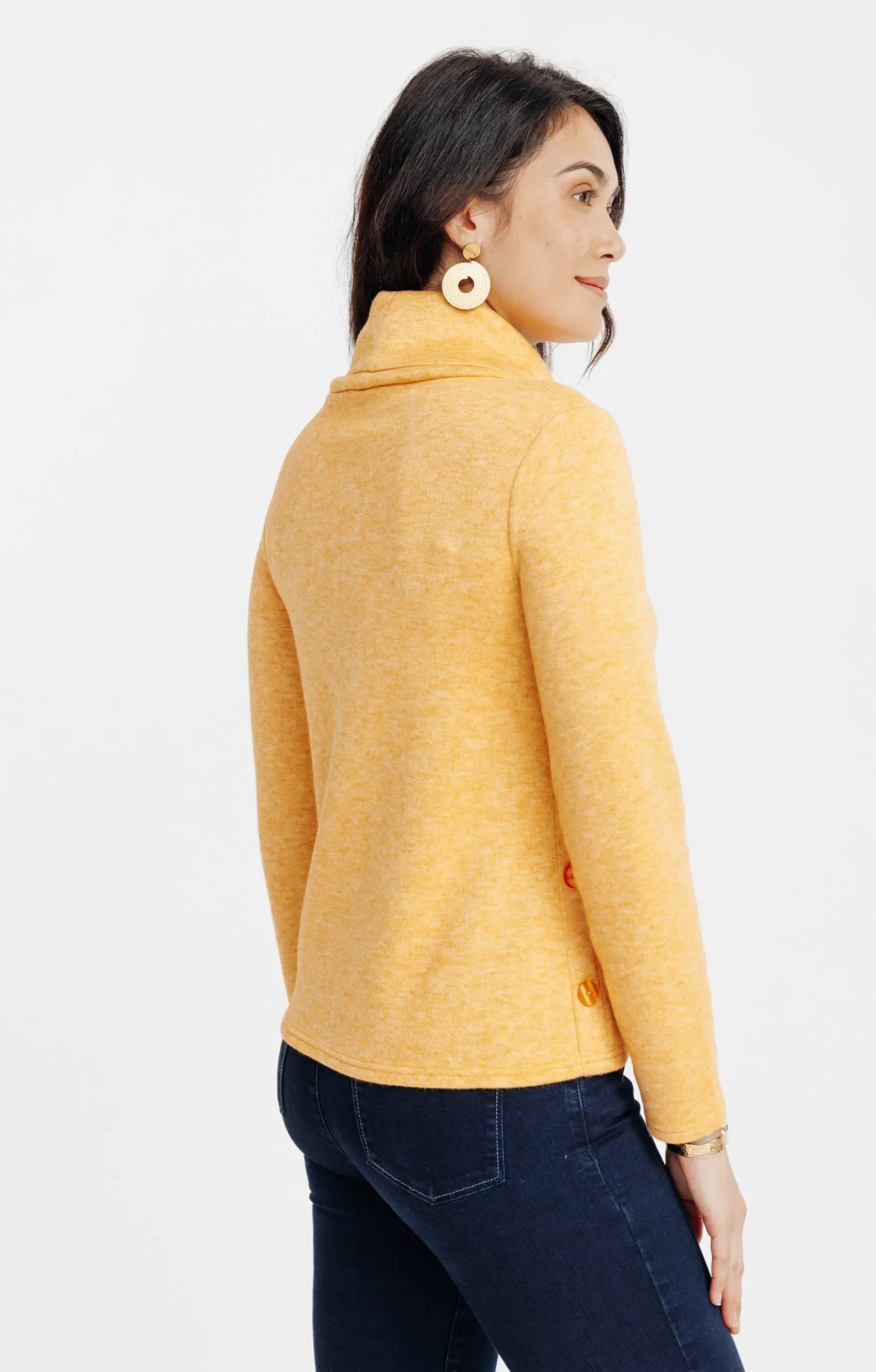 Pulls & Cardigans<Armand Thiery Pull détails bas de corps - Ocre