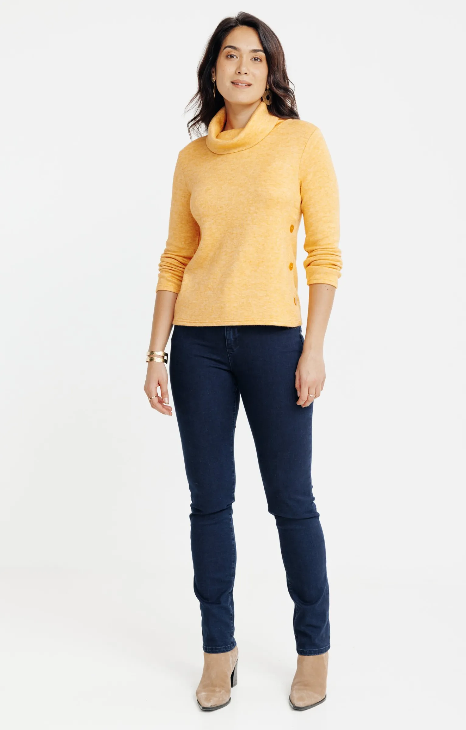 Pulls & Cardigans<Armand Thiery Pull détails bas de corps - Ocre