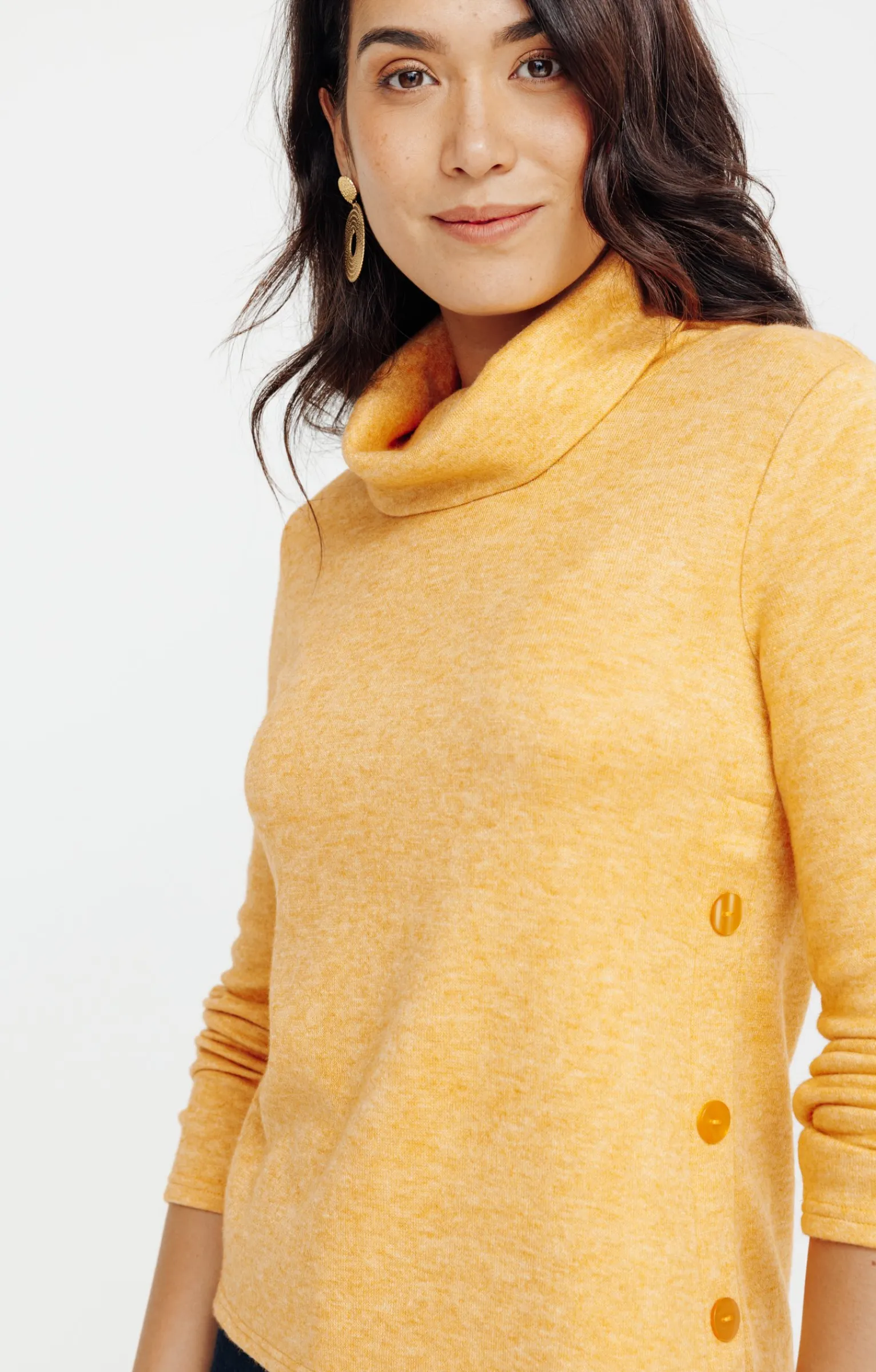 Pulls & Cardigans<Armand Thiery Pull détails bas de corps - Ocre