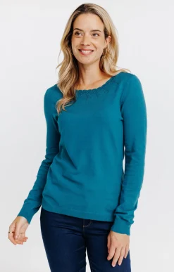 Pulls & Cardigans<Armand Thiery Pull détails festons - Canard