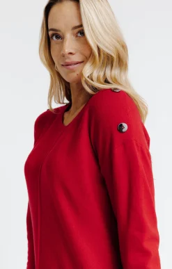 Pulls & Cardigans<Armand Thiery Pull détails lurex - Rouge