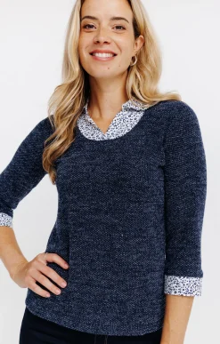 Pulls & Cardigans<Armand Thiery Pull 2-en-1 - Marine