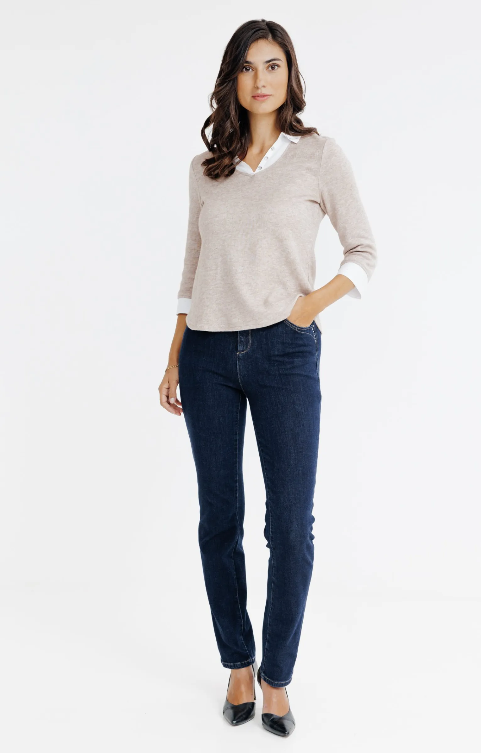 Pulls & Cardigans<Armand Thiery Pull 2-en-1 - Taupe