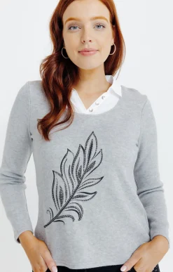 Pulls & Cardigans<Armand Thiery Pull 2-en-1 - Grisclair
