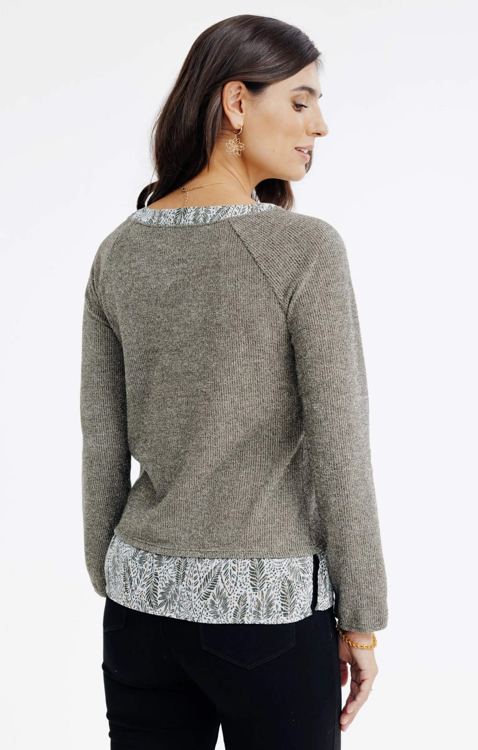 Pulls & Cardigans<Armand Thiery Pull 2-en-1 - Kakiclair