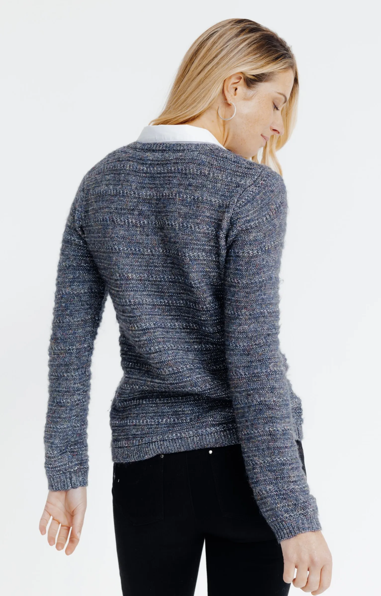 Pulls & Cardigans<Armand Thiery Pull 2-en-1 col chemise - Marine