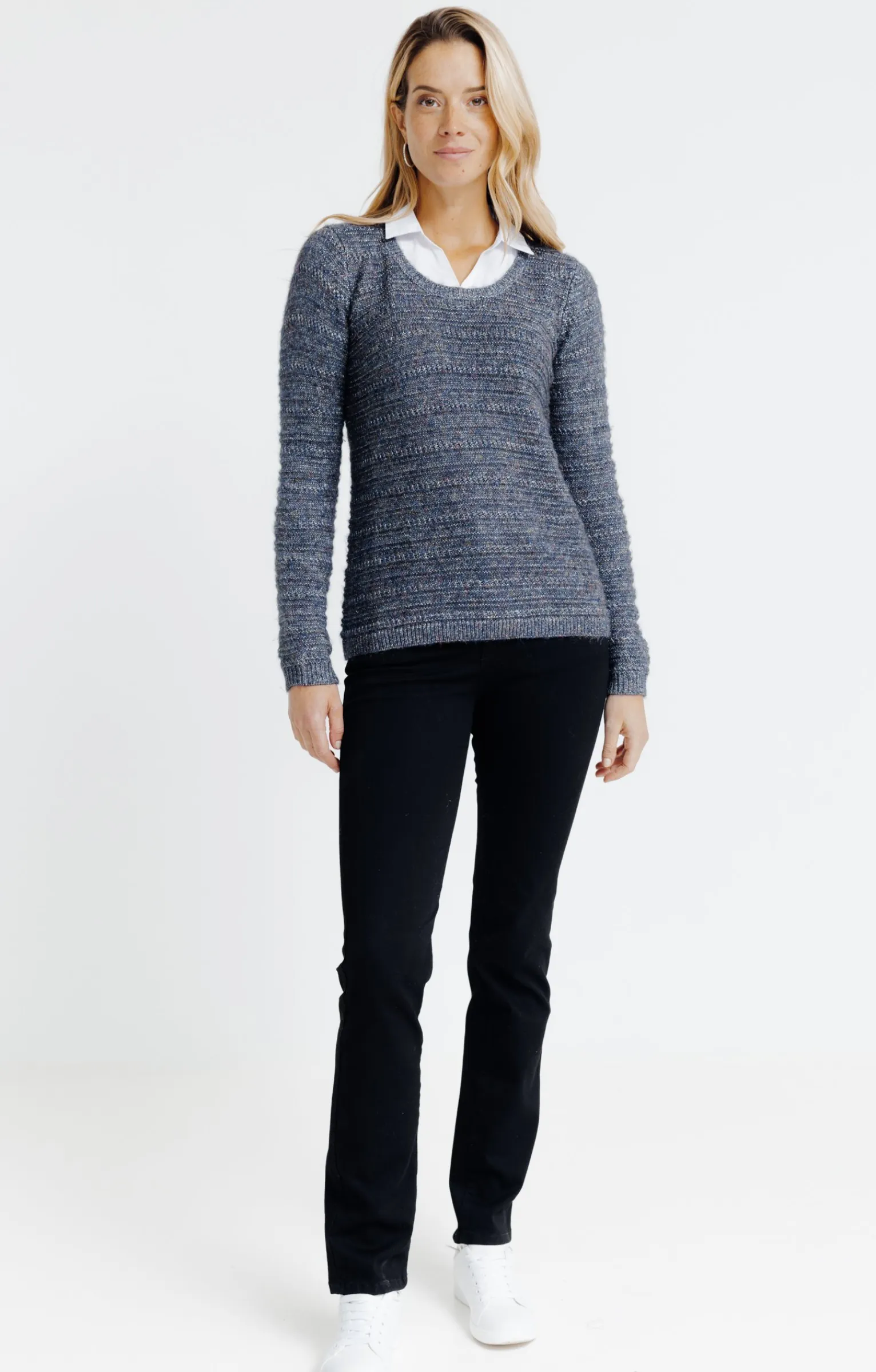 Pulls & Cardigans<Armand Thiery Pull 2-en-1 col chemise - Marine