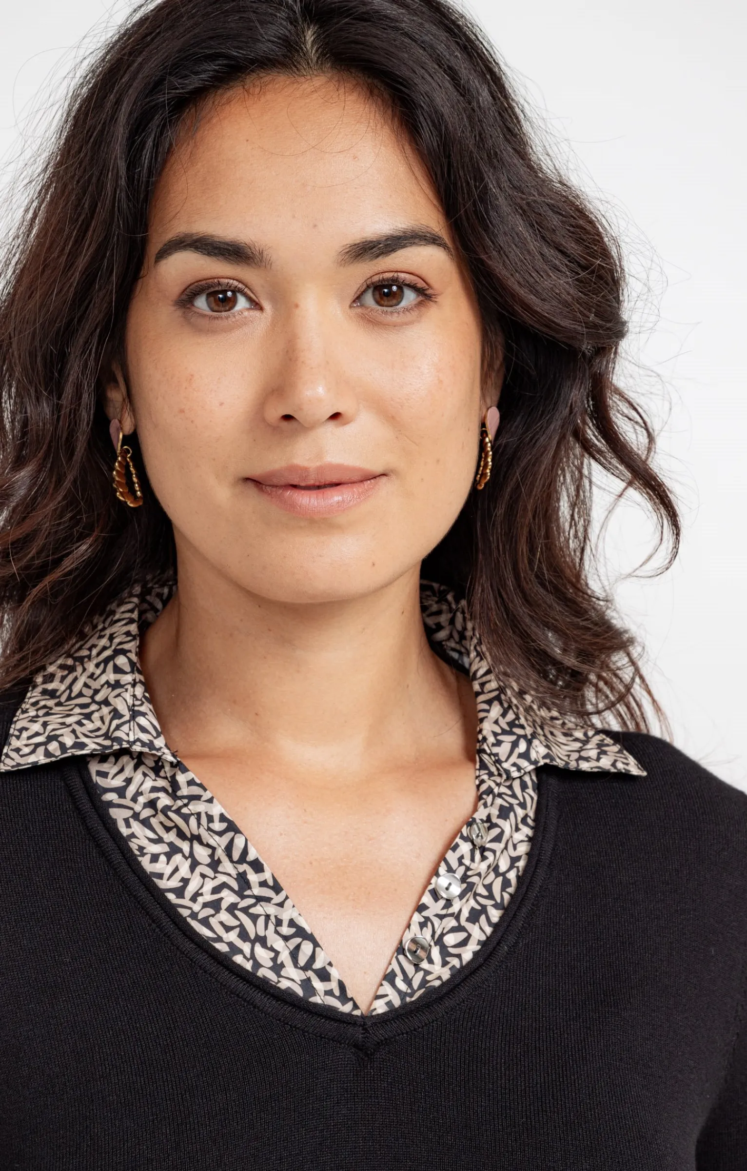 Pulls & Cardigans<Armand Thiery Pull 2-en-1 imprimé - Noir