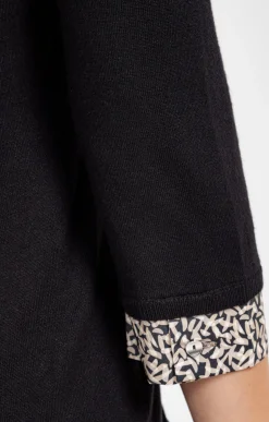 Pulls & Cardigans<Armand Thiery Pull 2-en-1 imprimé - Noir