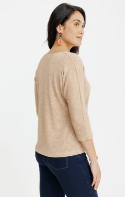 Pulls & Cardigans<Armand Thiery Pull en maille fantaisie - Camel