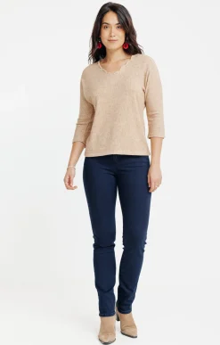 Pulls & Cardigans<Armand Thiery Pull en maille fantaisie - Camel