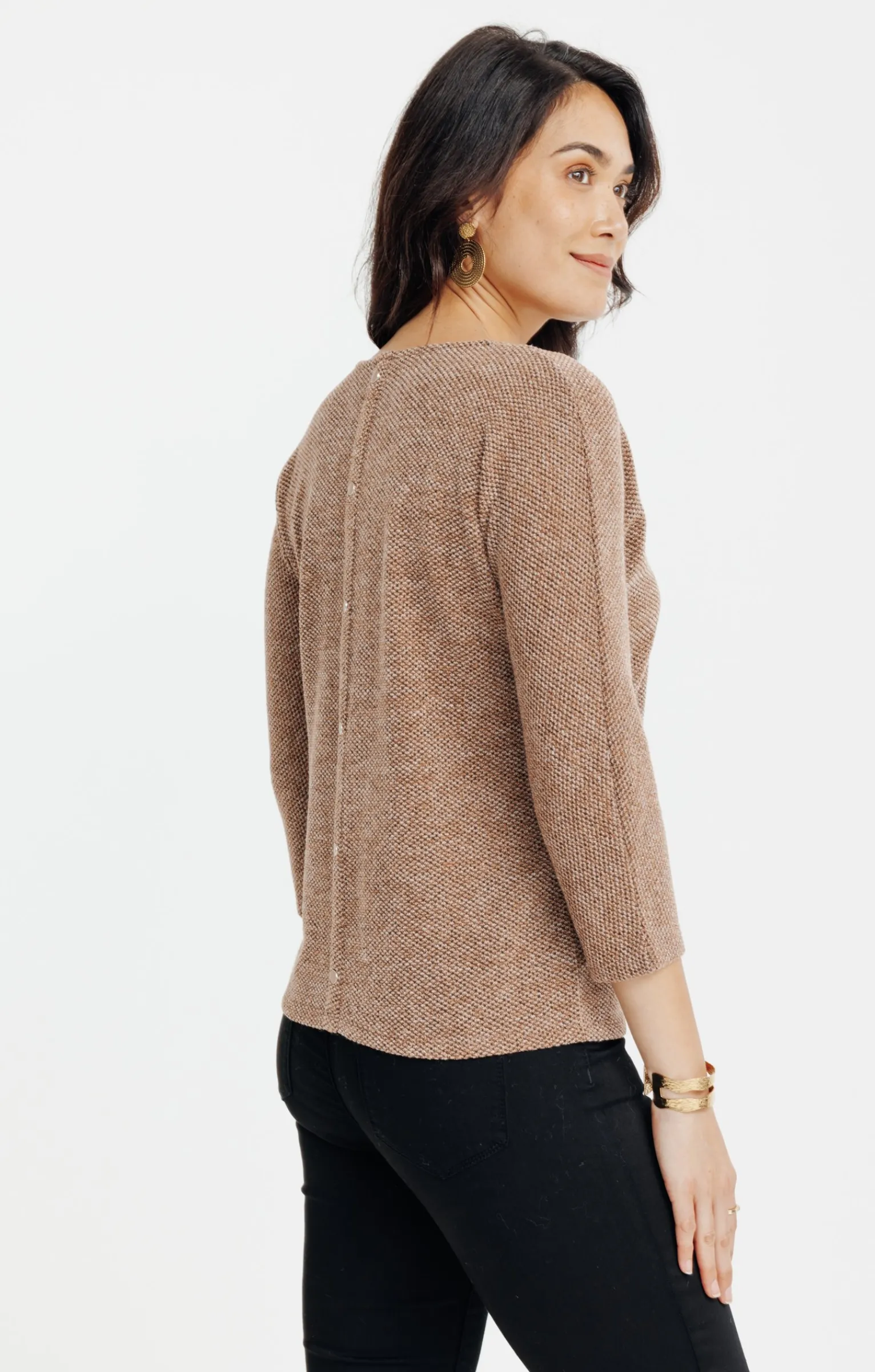 Pulls & Cardigans<Armand Thiery Pull fantaisie - Marronclair