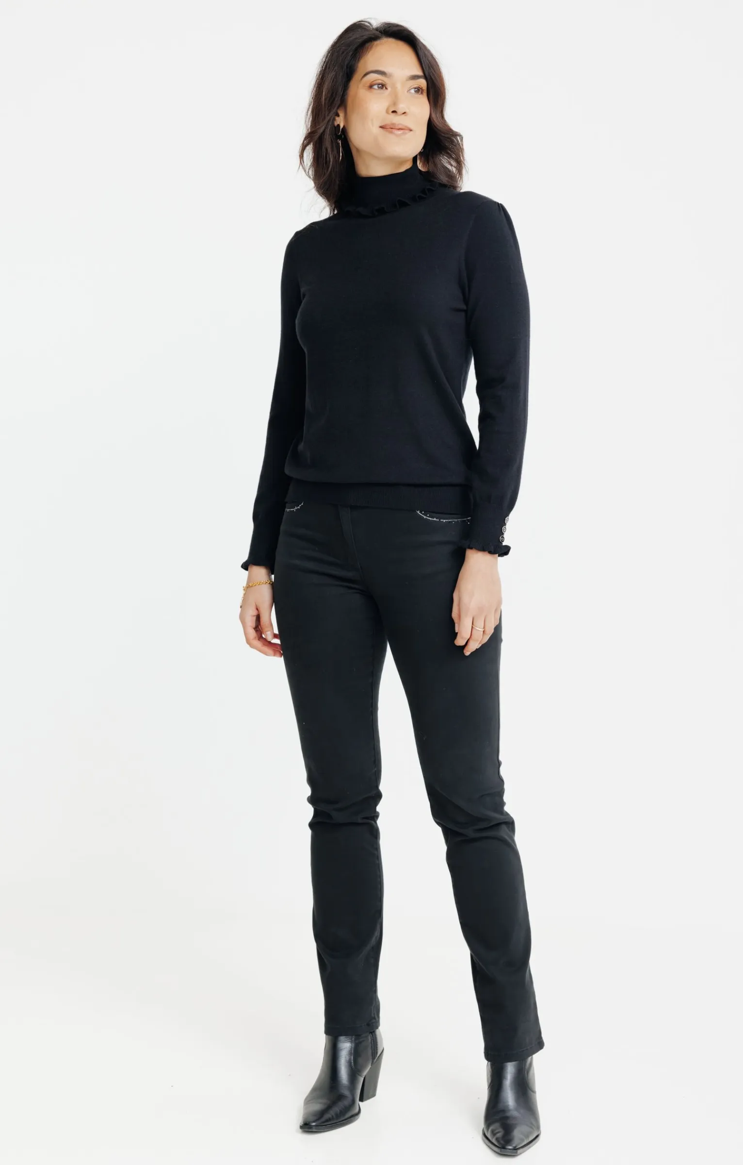 Pulls & Cardigans<Armand Thiery Pull finition froufrou - Noir