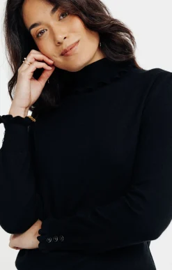 Pulls & Cardigans<Armand Thiery Pull finition froufrou - Noir