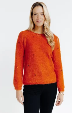 Pulls & Cardigans<Armand Thiery Pull fluffy - Orange